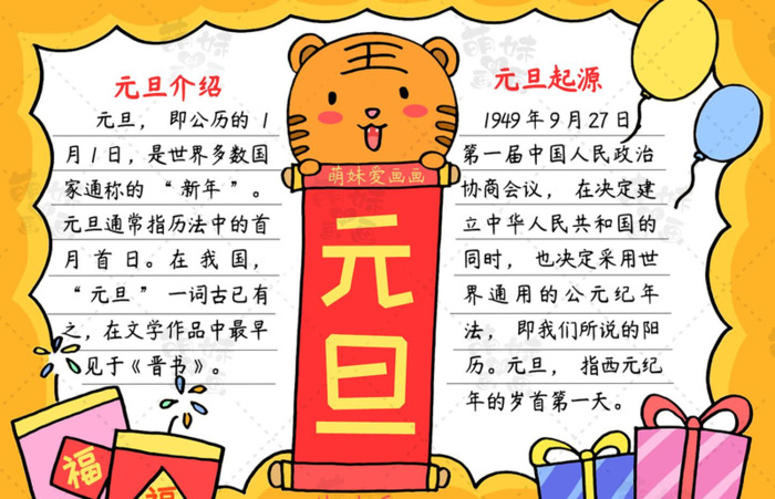 新年小报图片【2022年新年小报图片】