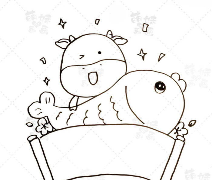 新年装饰画图片【新年装饰画图片又简单又好看】