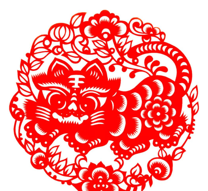 春天的剪纸贴画【春天来了手工剪贴画】