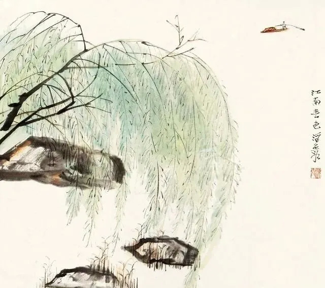 春天垂柳的图片大全简笔画【冬天垂柳图片大全】