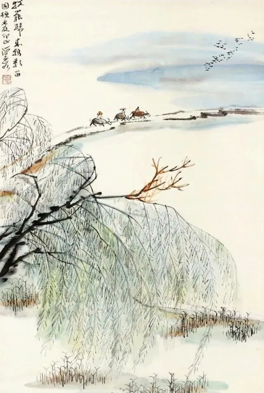 春天垂柳的图片大全简笔画【冬天垂柳图片大全】