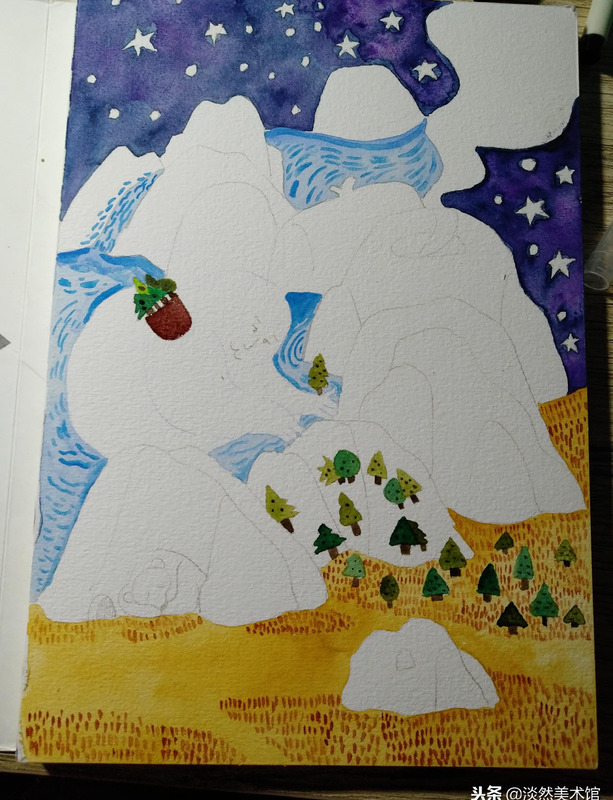 火山涂鸦技巧【火山涂鸦怎么涂】