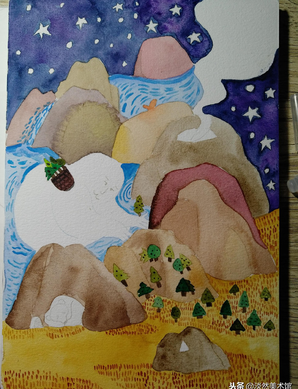 火山涂鸦技巧【火山涂鸦怎么涂】