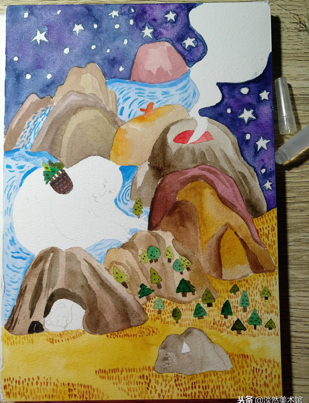 火山涂鸦技巧【火山涂鸦怎么涂】