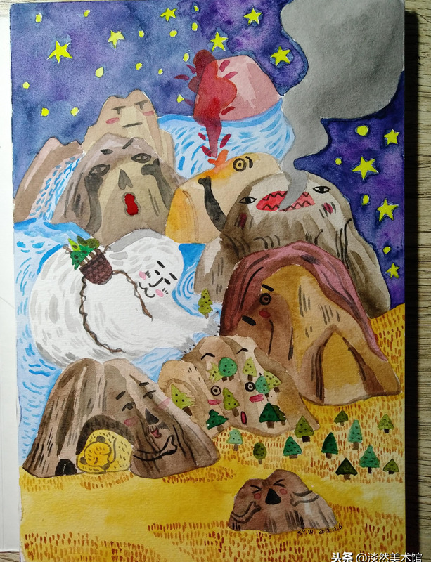 火山涂鸦技巧【火山涂鸦怎么涂】