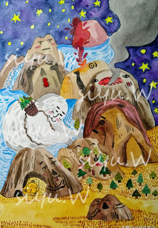 火山涂鸦技巧【火山涂鸦怎么涂】