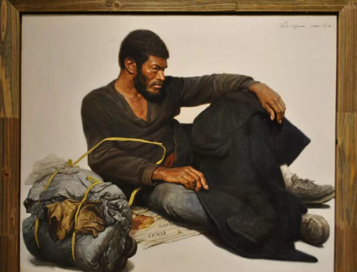 李自健的最贵油画多少钱【李自健山里的太阳油画】