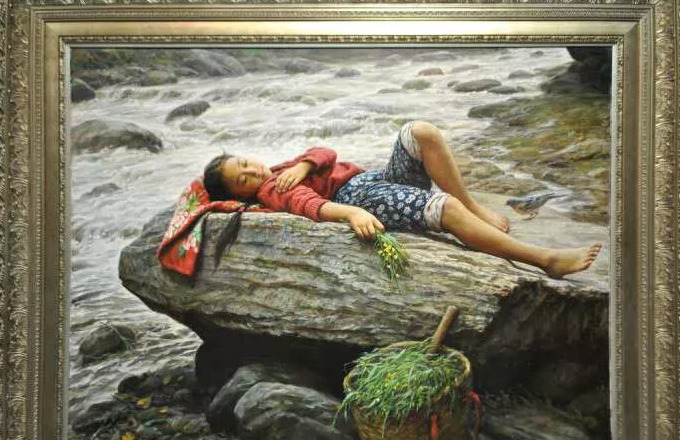 李自健的最贵油画多少钱【李自健山里的太阳油画】