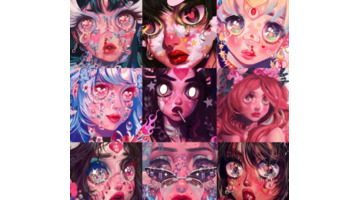 好看头像女生梦幻星空【梦幻星空彩铅画】