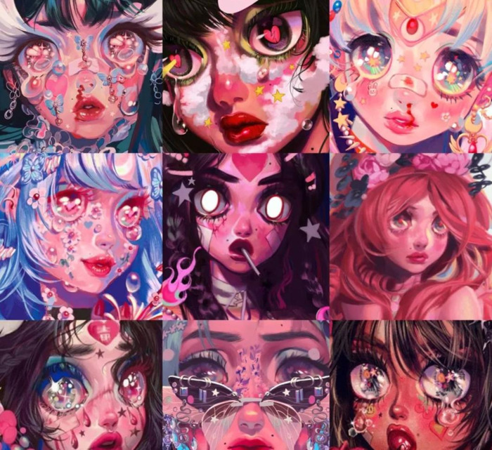 好看头像女生梦幻星空【梦幻星空彩铅画】