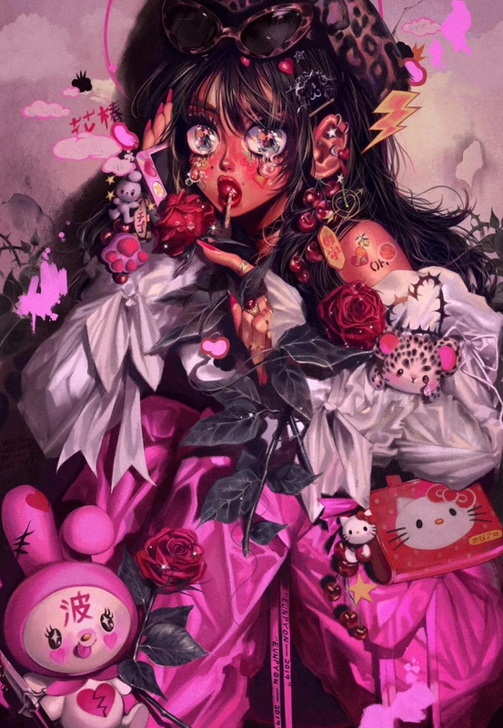 好看头像女生梦幻星空【梦幻星空彩铅画】