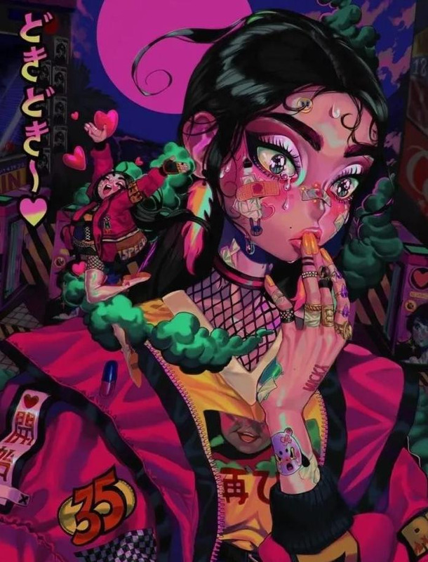 好看头像女生梦幻星空【梦幻星空彩铅画】