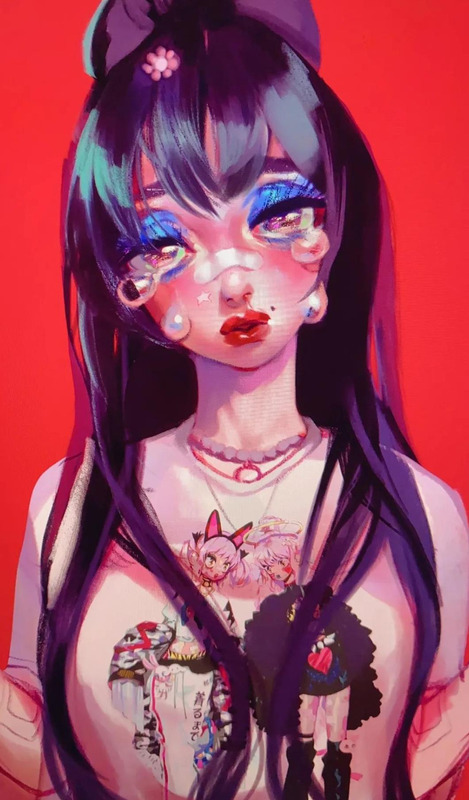 好看头像女生梦幻星空【梦幻星空彩铅画】