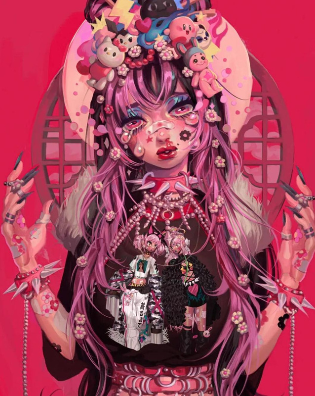 好看头像女生梦幻星空【梦幻星空彩铅画】