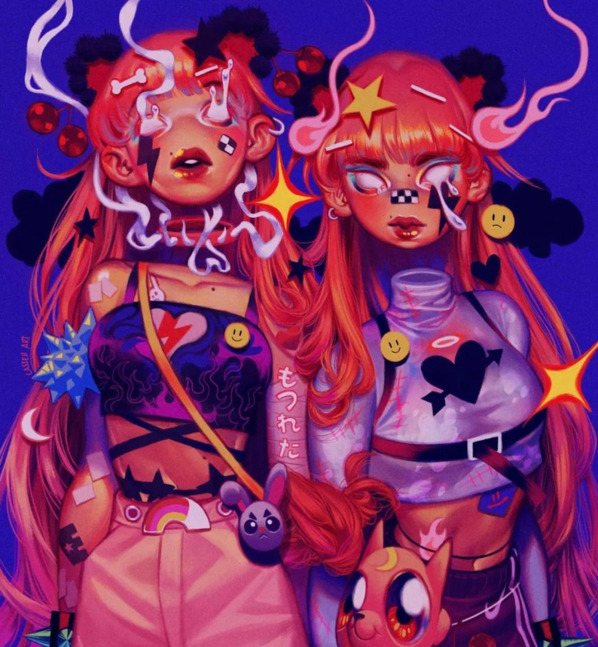 好看头像女生梦幻星空【梦幻星空彩铅画】