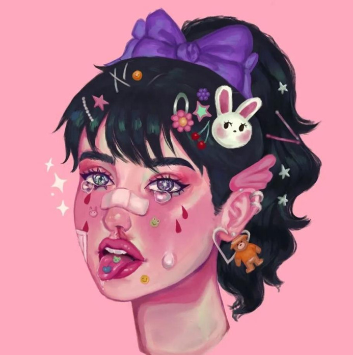 好看头像女生梦幻星空【梦幻星空彩铅画】