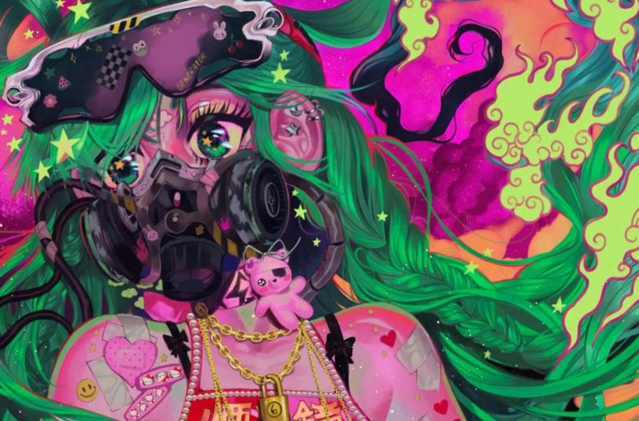 好看头像女生梦幻星空【梦幻星空彩铅画】