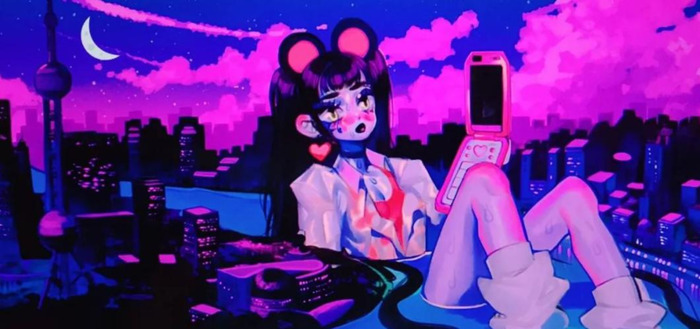 好看头像女生梦幻星空【梦幻星空彩铅画】