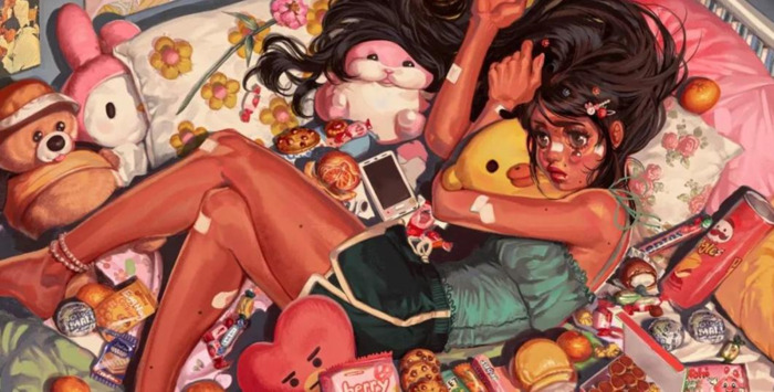 好看头像女生梦幻星空【梦幻星空彩铅画】