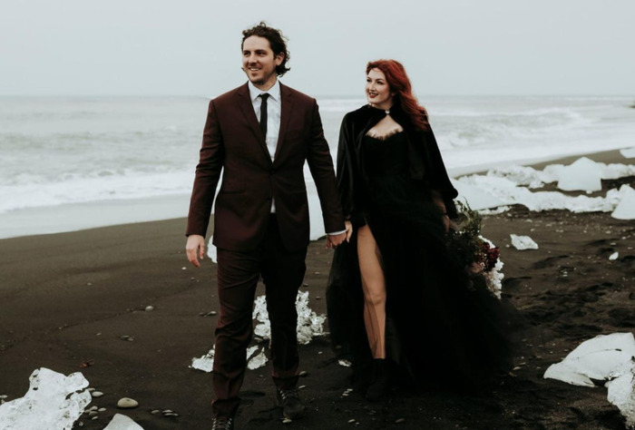 婚纱海景穿黑纱【婚纱海景照特效图】