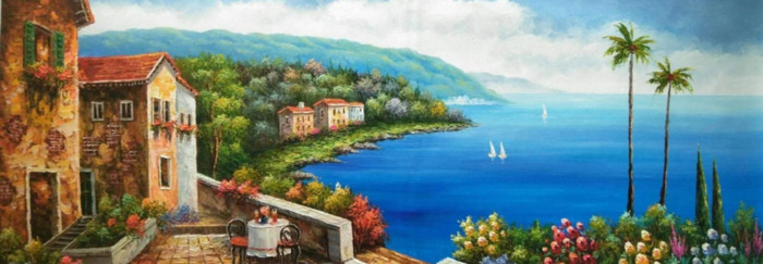 黄大刀油画作品欣赏船【黄大刀油画展】