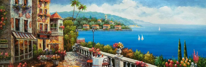 黄大刀油画作品欣赏船【黄大刀油画展】