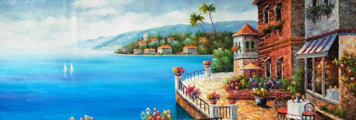 黄大刀油画作品欣赏船【黄大刀油画展】