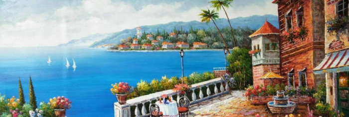 黄大刀油画作品欣赏船【黄大刀油画展】