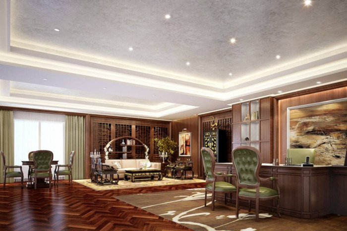 办公室中国风装修风格效果图【中国风装修风格效果图跃层】