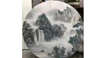 墙面山水大型壁画【墙上山水壁画】