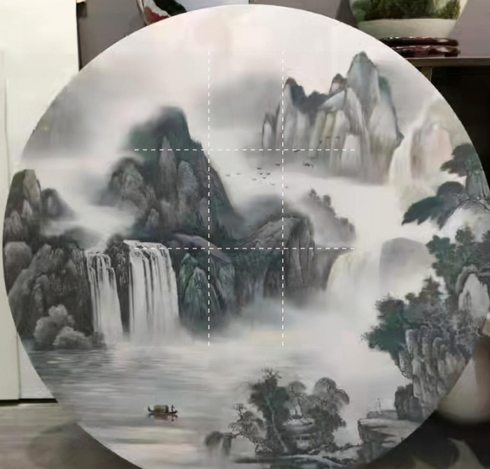 墙面山水大型壁画【墙上山水壁画】