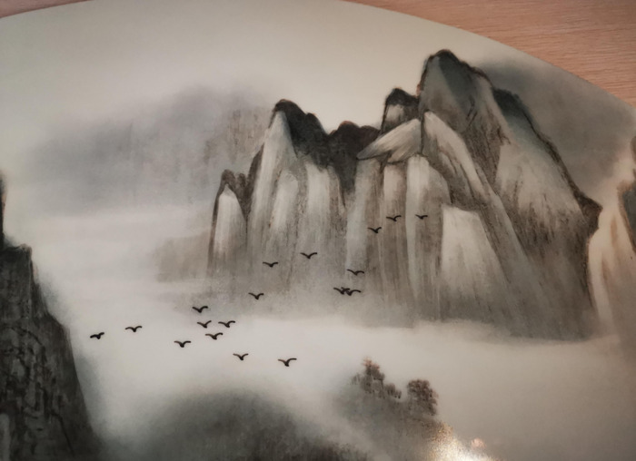 墙面山水大型壁画【墙上山水壁画】