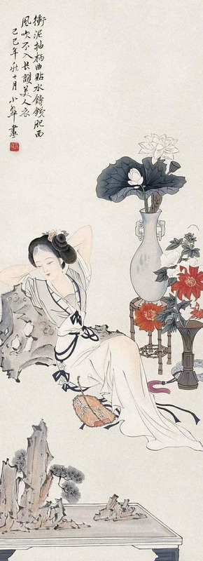 国画女性作品欣赏图片【女性国画欣赏】