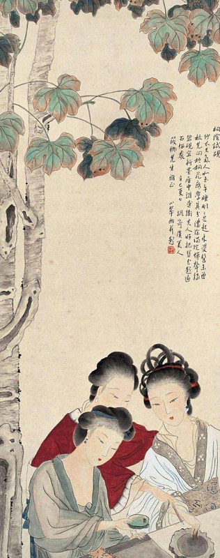 国画女性作品欣赏图片【女性国画欣赏】
