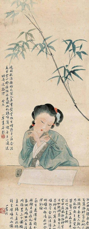 国画女性作品欣赏图片【女性国画欣赏】