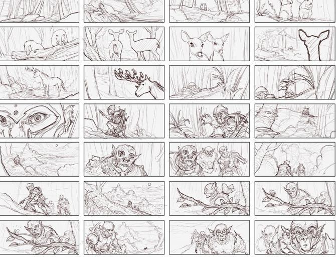 故事版草图【故事版与分镜头的区别】