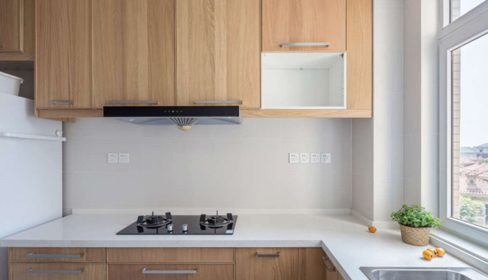 厨柜装饰设计图集L型简笔图【厨柜装饰设计图集前置过滤器上面安装洗菜盆咋安】