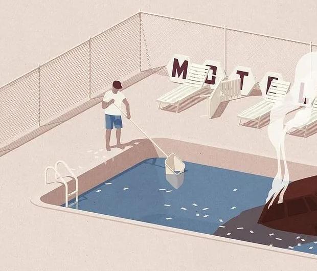 扁平插画特点【扁平插画风景】