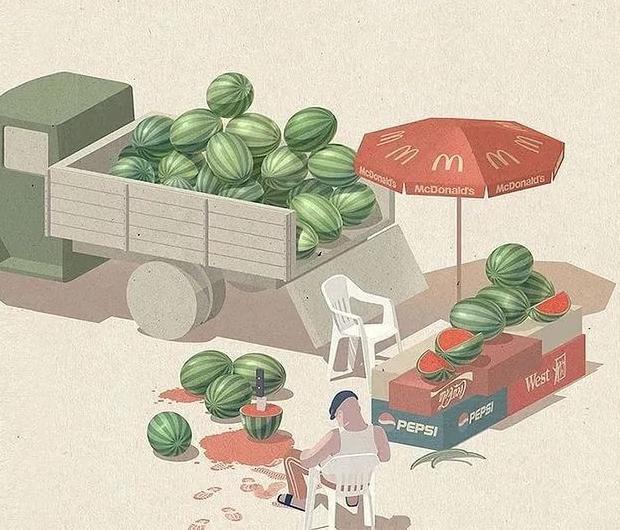 扁平插画特点【扁平插画风景】