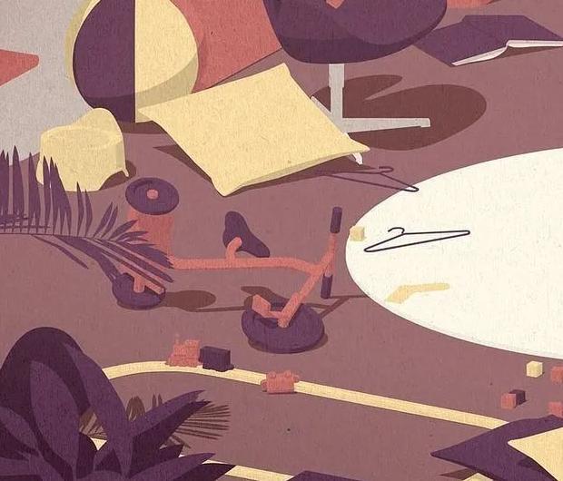 扁平插画特点【扁平插画风景】