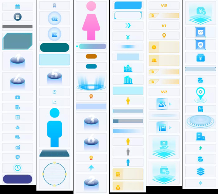 可视化大屏效果图【可视化大屏模板】
