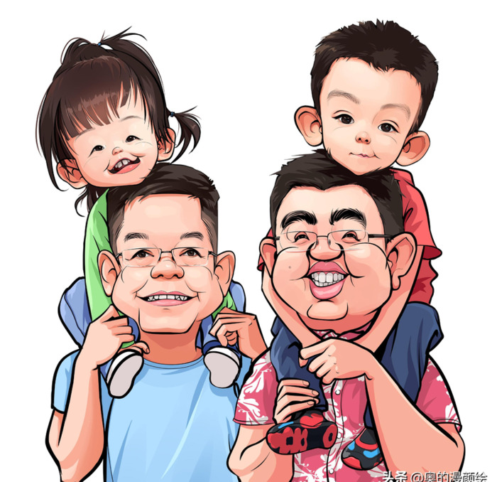 肖像漫画一般不强调【肖像漫画简笔画】