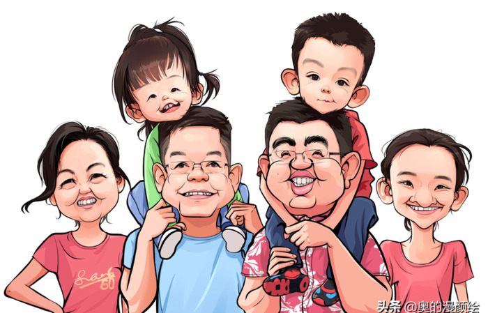 肖像漫画一般不强调【肖像漫画简笔画】