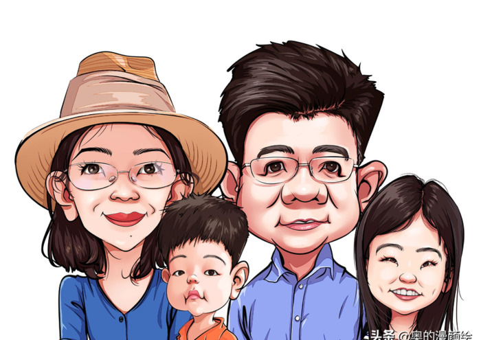 肖像漫画一般不强调【肖像漫画简笔画】