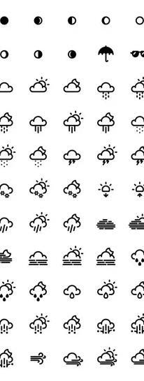 苹果雷阵雨的标志【雷阵雨的标志怎么画】
