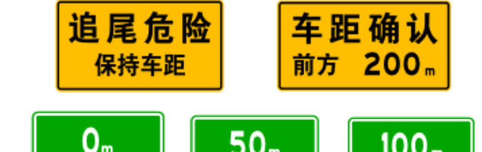 收集一些有关保持车距的标志【保持车距交通标志】