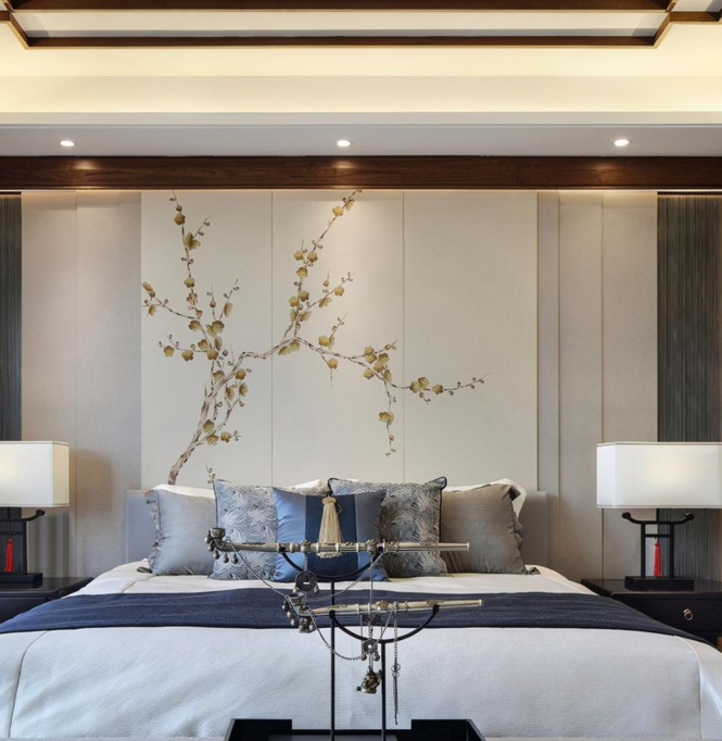 新中式装修效果图大全2020图片卧室【新中式风格卧室装修效果图2020款】