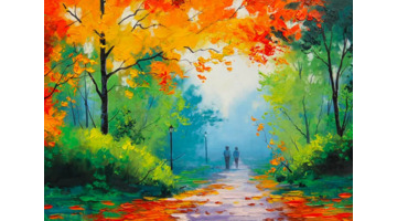 水粉画风景画【水粉画风景简单】