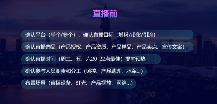 直播流程步骤【直播流程脚本模板】