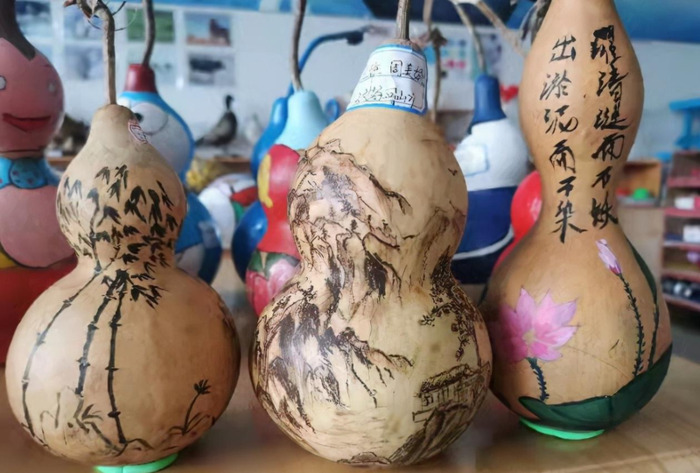 画葫芦上的简单图案【葫芦上的简笔画手绘图案】